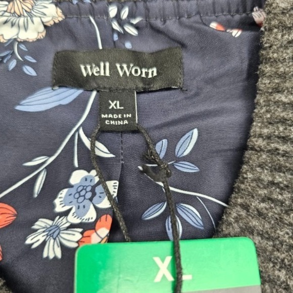 Well Worn Women's Bomber Style Jacket NWT Dark Smoke Grey Size XL Fall Winter - Picture 3 of 7